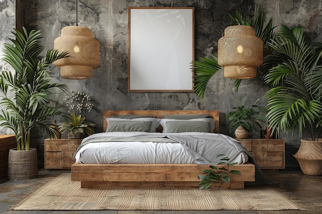 idee di ispirazione per l'interno di una camera da letto moderna e minimalista