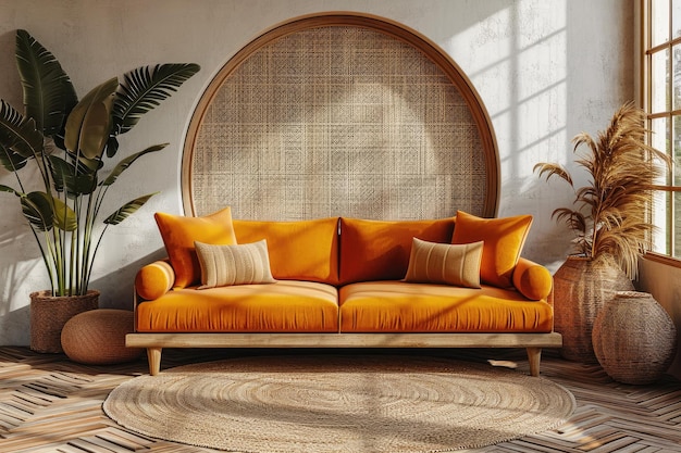 idee di ispirazione per lo stile di decorazione di un divano moderno minimalista