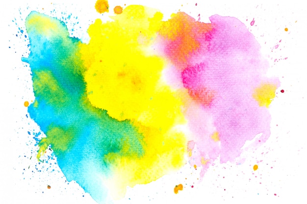 idee di pittura ad acquerello colorato con sfondo di sfumature colorate