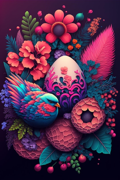 Idee per la decorazione delle uova di Pasqua, design colorato