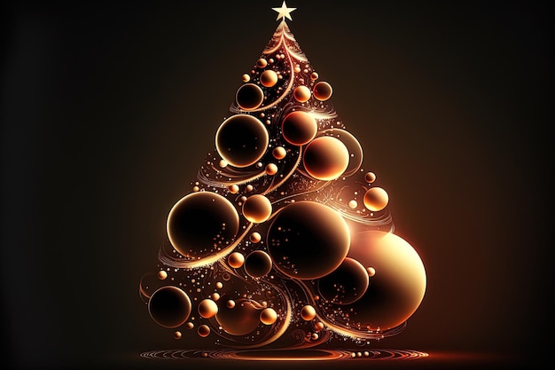 Idee per Natale e felice anno nuovo albero di Natale adorabile