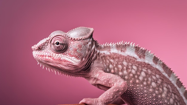 Iguana in rosa