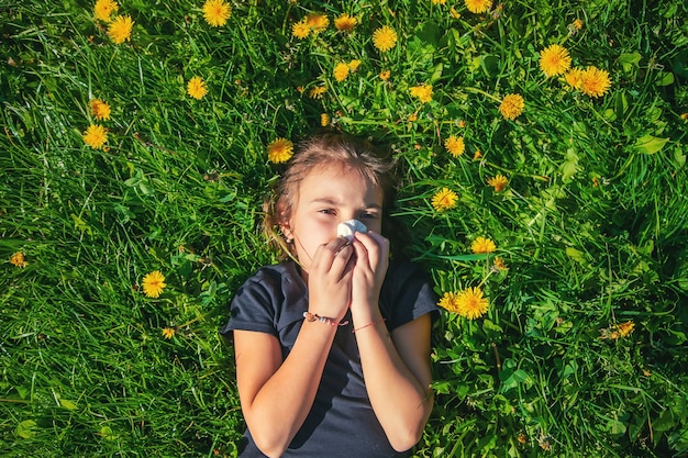 Il bambino è allergico ai fiori