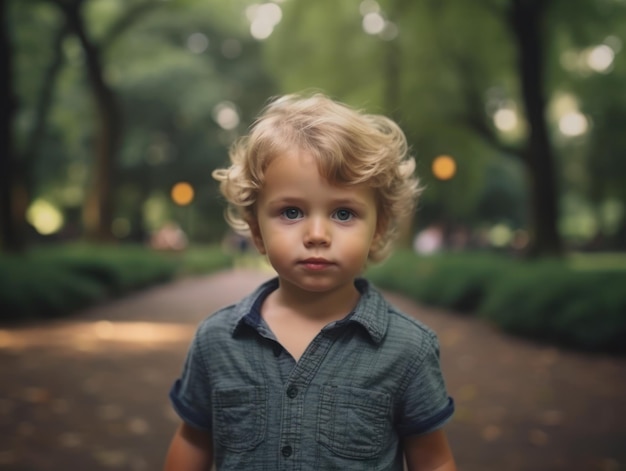 Il bambino più felice della terra Bambino carino che sorride spensierato