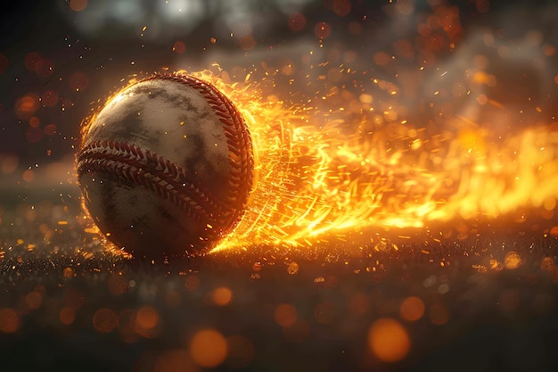 Il baseball in fiamme sul campo