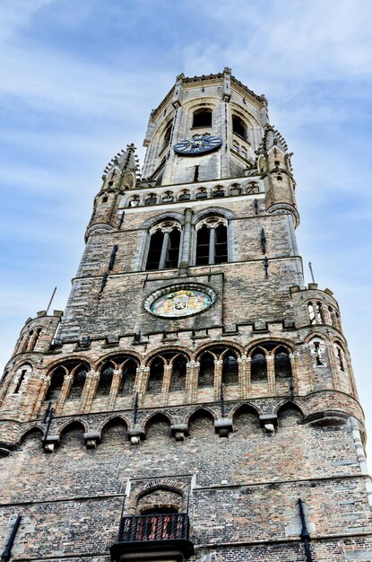 Il Belfort de Bruges o Campanile di Bruges nella Piazza del Mercato di Bruges, Belgio.