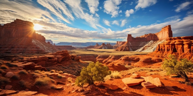 Il bellissimo canyon risuona con storie antiche