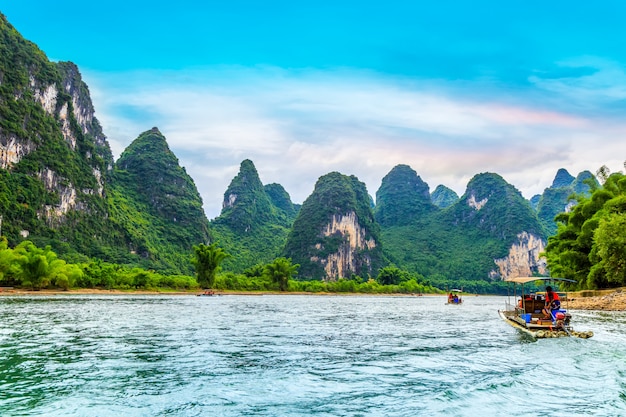 Il bellissimo paesaggio di Guilin, Guangxi