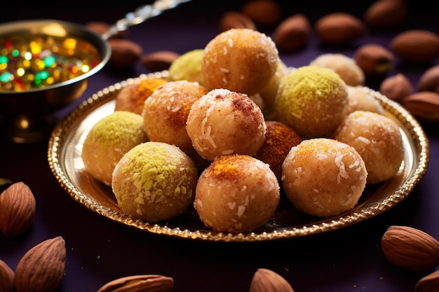 Il besan ladoo è liscio e non ha urti