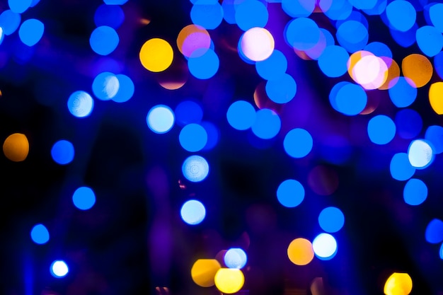 Il bokeh illumina la superficie di Natale.