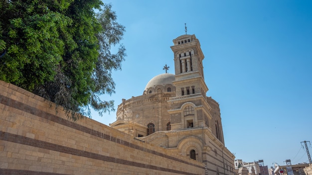 IL CAIRO, EGITTO - 13 aprile 2021: Chiesa di San Giorgio nel vecchio Cairo. Chiesa di San Giorgio al Cairo copto