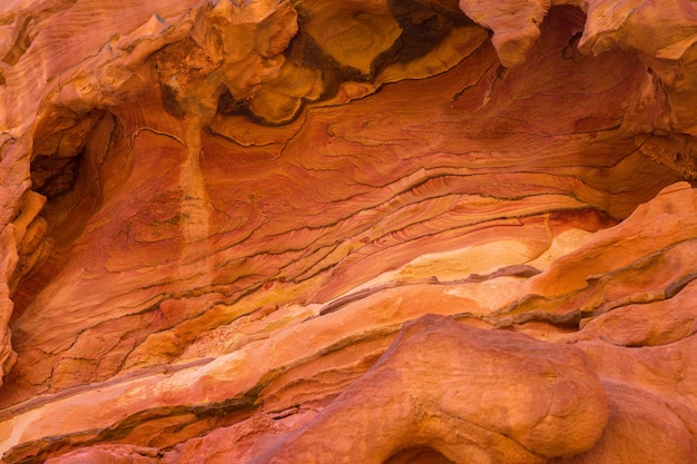 Il Canyon colorato è una formazione rocciosa sulle rocce del deserto della penisola del Sinai meridionale egiziano