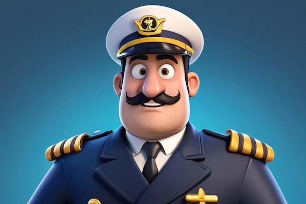 Il capitano del sottomarino è un personaggio di cartone animato