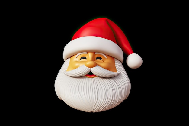 Il cappello di Babbo Natale ha un albero di Natale cremisi