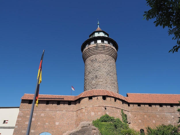 Il castello di Nuernberger Burg a Norimberga