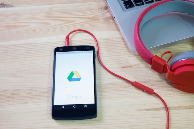 Il cellulare ha aperto l&#39;applicazione Google Drive.