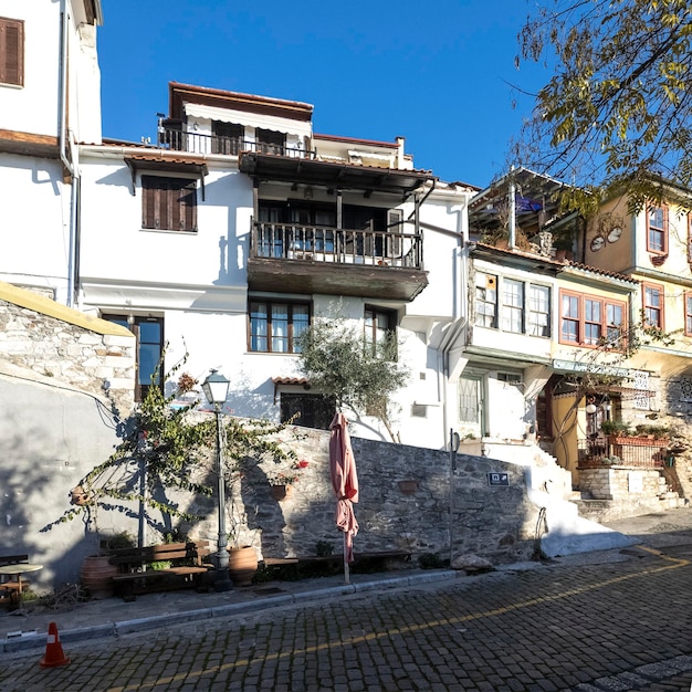 Il centro storico della città di Kavala, in Grecia