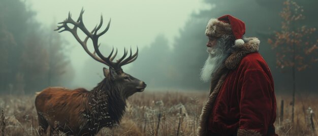 Il cervo e Babbo Natale