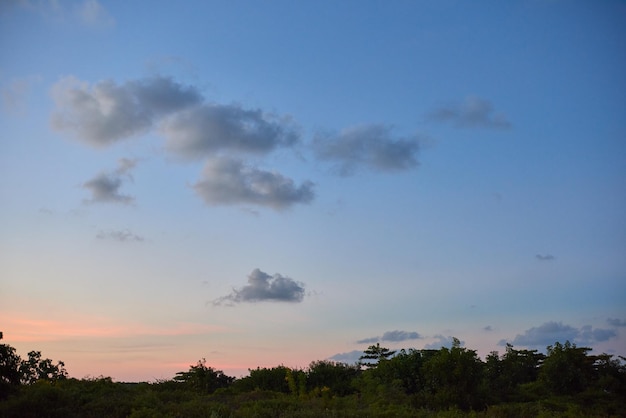 Il cielo al tramonto