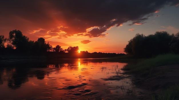 il cielo al tramonto