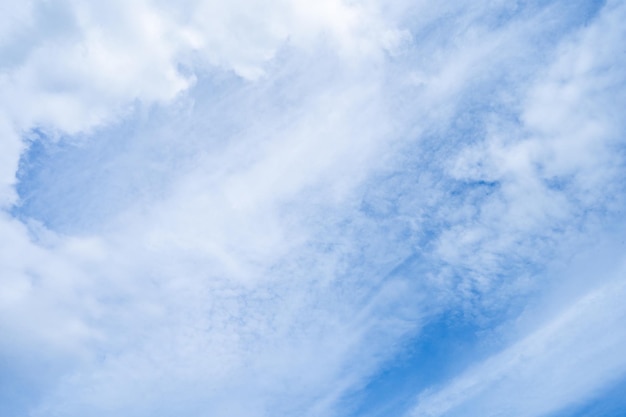 Il cielo è blu e bianco