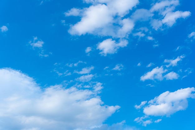 Il cielo è limpido e le nuvole sono bianche