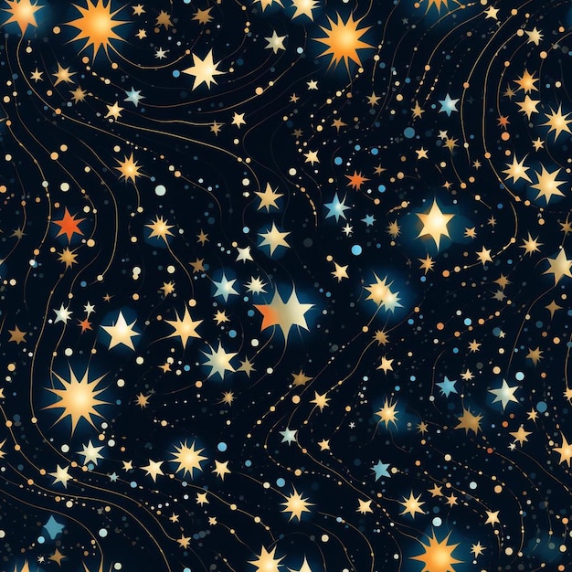 Il cielo notturno con le stelle