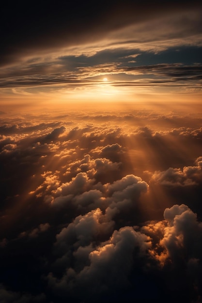 Il cielo sopra gli sfondi delle nuvole