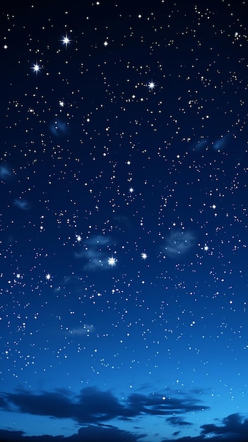 Il cielo stellato notturno
