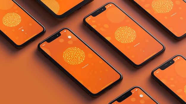 il colore arancione dell'iPhone è arancione e ha uno sfondo arancione