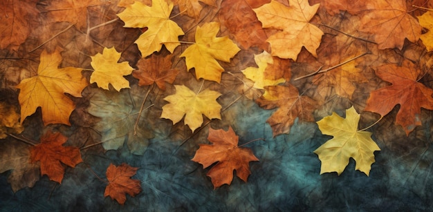 Il colore delle foglie in autunno IA generativa