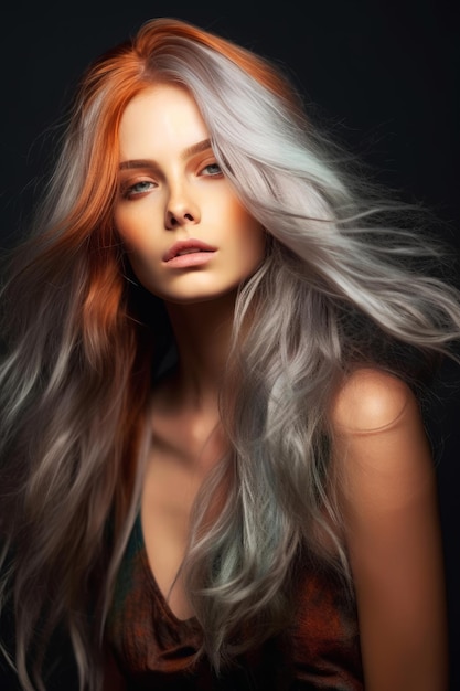 Il colore di questi capelli è una sfumatura di grigio.