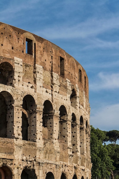 Il Colosseo di Roma, in Italia