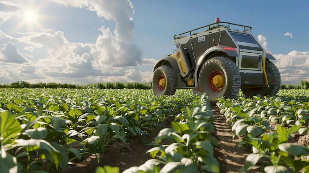 Il concetto di agricoltura intelligente prevede l'uso di robot agricoli e auto autonome