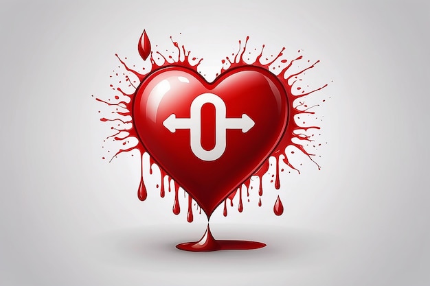 Il concetto di donazione di goccia di sangue L'illustrazione vettoriale della Giornata mondiale dei donatori di sangue