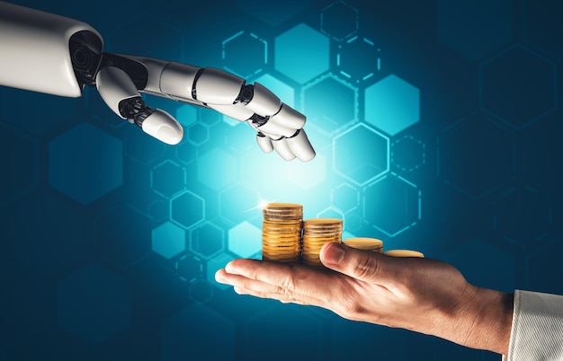 Il concetto di intelligenza artificiale del robot droide