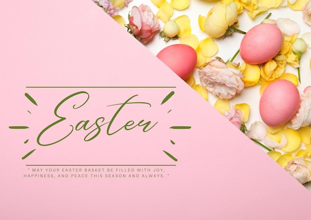 Il concetto di Pasqua di Happy Easter Happy Easter design