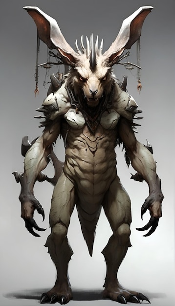 Il concetto di personaggio di Monster Kangaroo