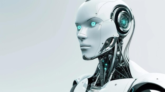Il concetto di robot di IA futuristici