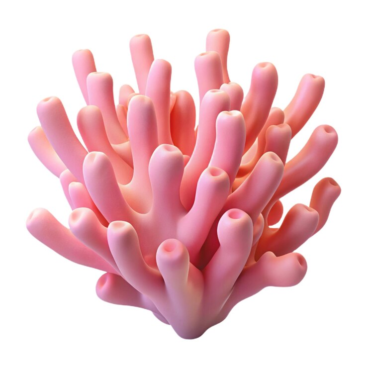 Il corallo in elemento 3D