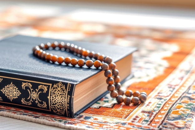 Il Corano e i grani del rosario simboleggiano il Ramadan