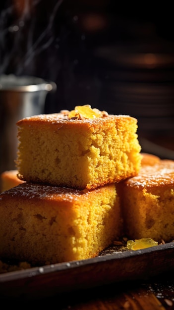 Il cornbread è un pane veloce fatto con farina di mais