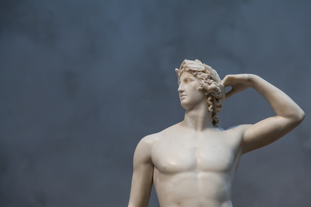 Il corpo idealizzato di Apollo e la posa equilibrata