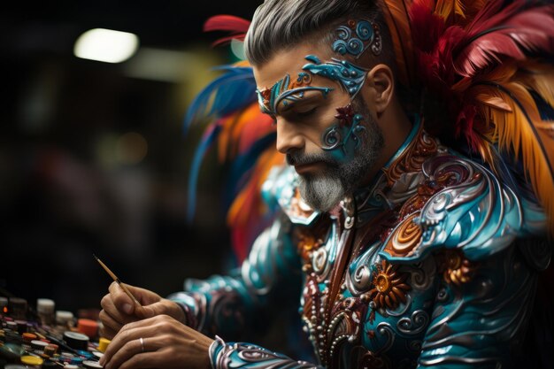 Il costumista del Carnevale di Rio sta dando gli ultimi tocchi a un capolavoro di IA generativa