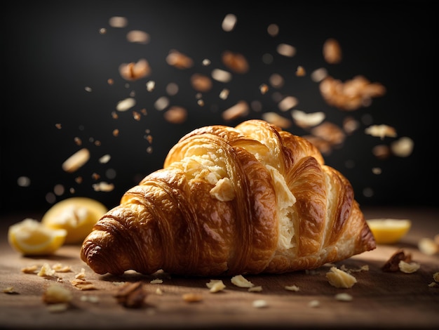 Il croissant francese è una pasticceria viennoiserie a scaglie di burro ispirata alla forma del kipf austriaco