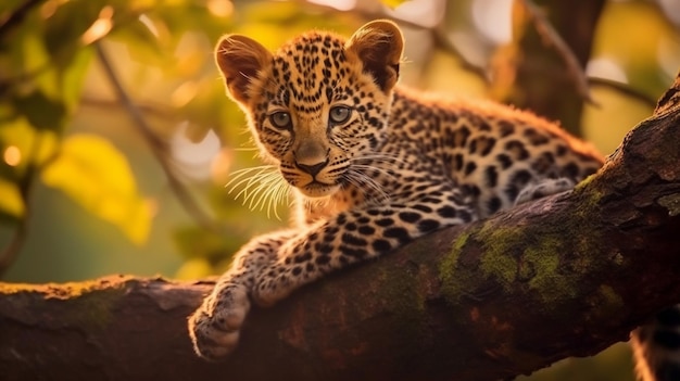 Il cucciolo di leopardo del Sri Lanka