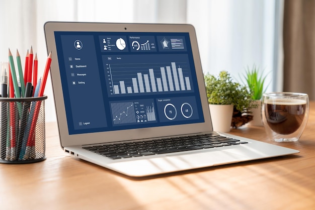 Il dashboard dei dati aziendali fornisce un'analisi di business intelligence modesta