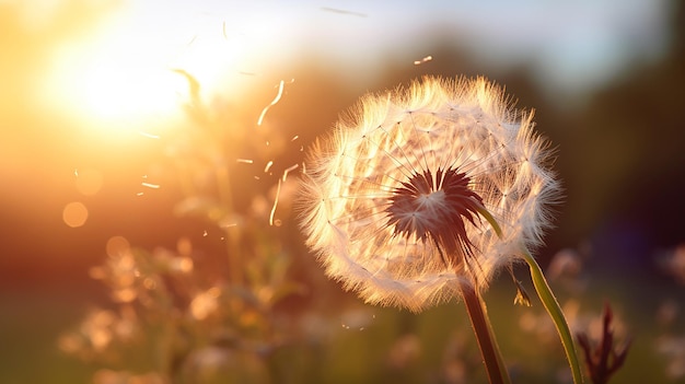 Il delicato bagliore dell'alba. La morbida luce dorata del sole nascente