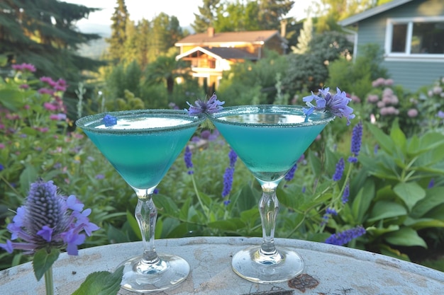 Il delizioso e rinfrescante cocktail Minty Blue Lagoon