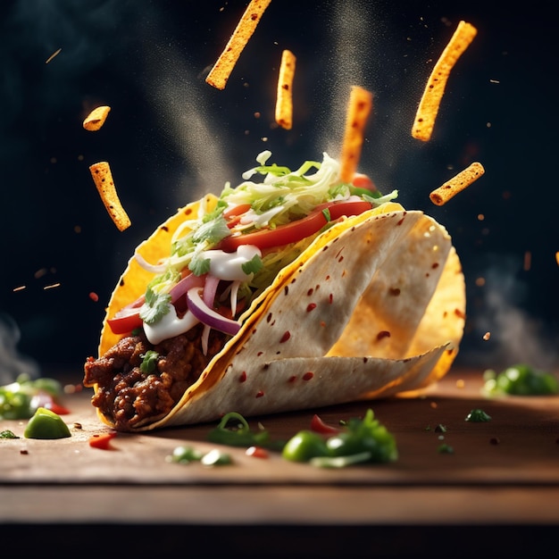 Il delizioso taco è un perfetto equilibrio di sapori e consistenze. La tortilla dovrebbe essere morbida e leggera.